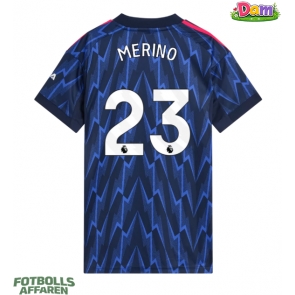 Arsenal Mikel Merino #23 Bortatröja Kvinnor 2025-26 Kortärmad